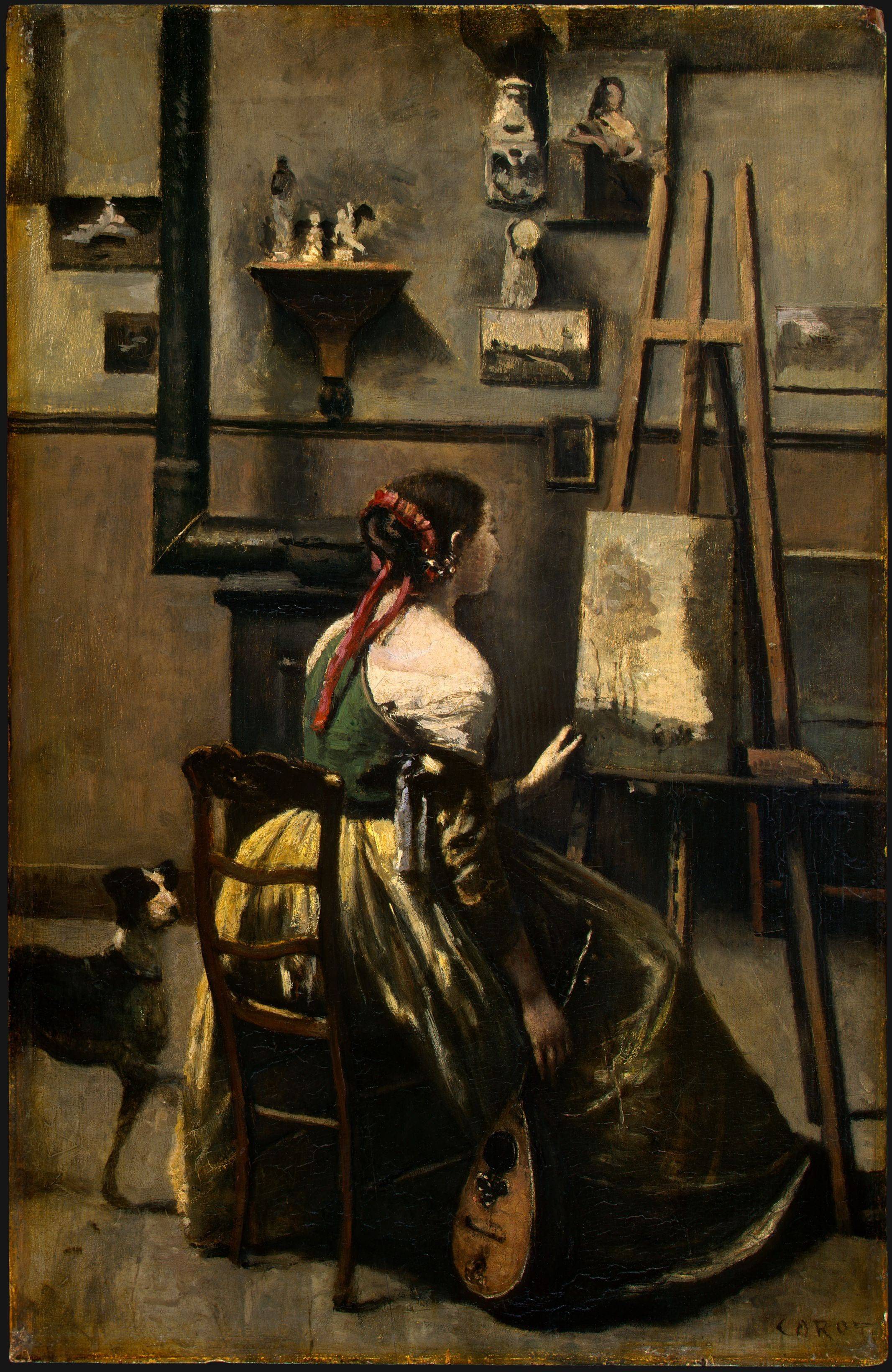 The Artist's Studio - Camille Corot