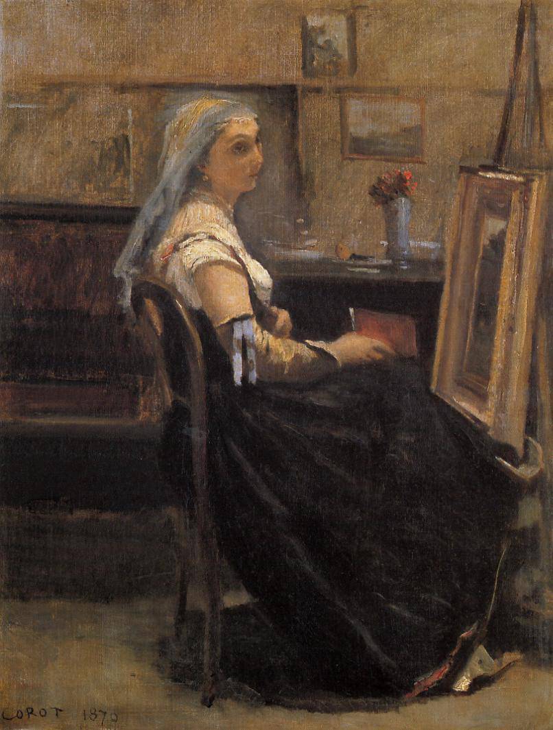 The Artist's Studio - Camille Corot