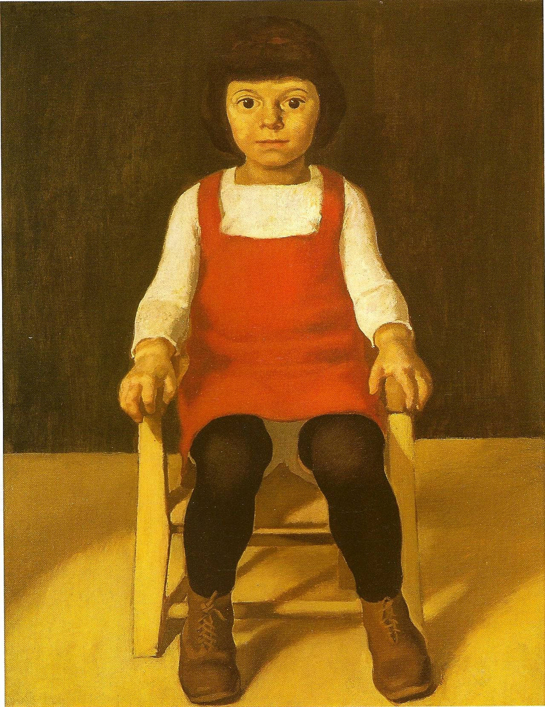 The Artists Daughter Ila by Albin Egger-Lienz — hand-painted portrait oil painting reproduction on canvas