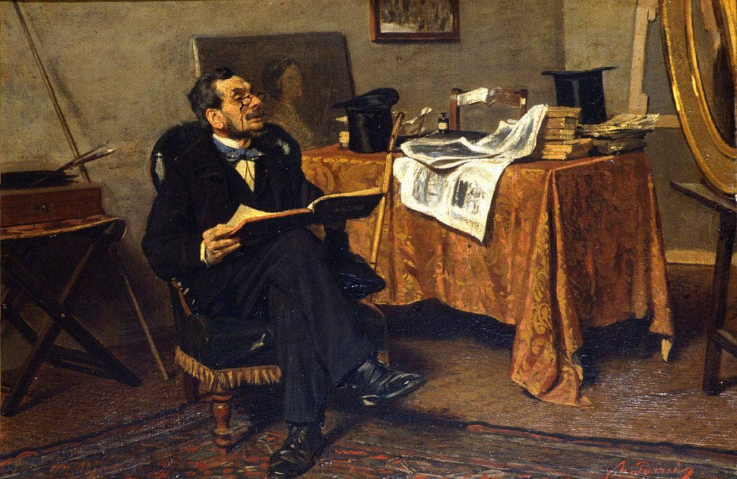 The arts lover by Giovanni Boldini — hand-painted portrait oil painting reproduction on canvas