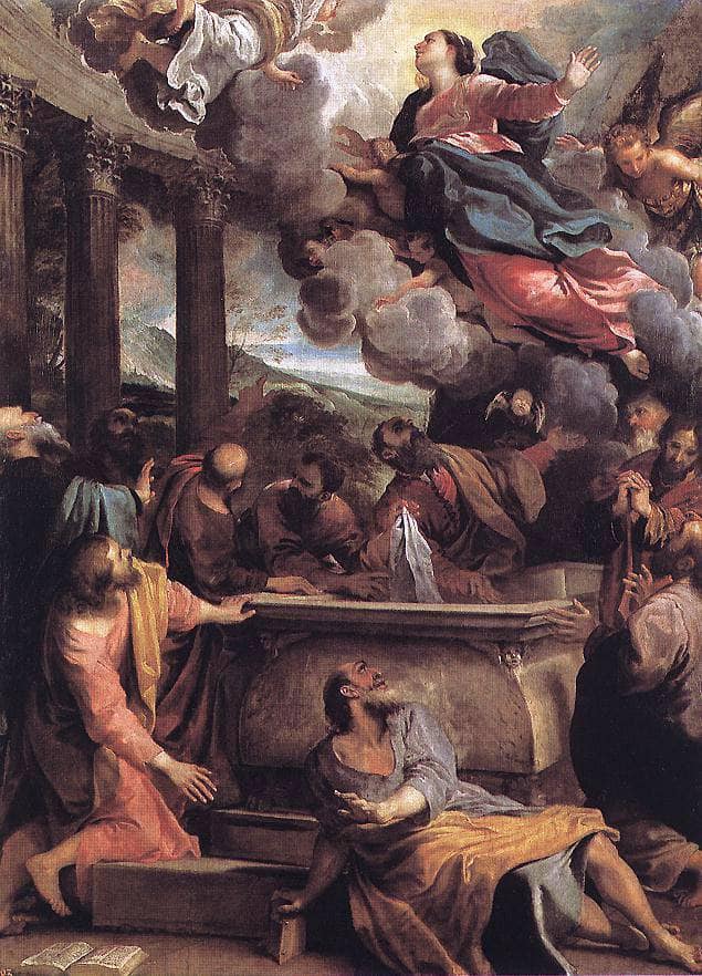 The Assumption of the Virgin by Annibale Carracci — hand-painted cultural oil painting reproduction on canvas