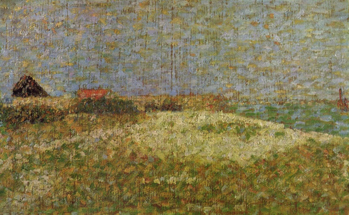 The away Samson in Grandcamp by Georges Seurat — hand-painted landscape oil painting reproduction on canvas