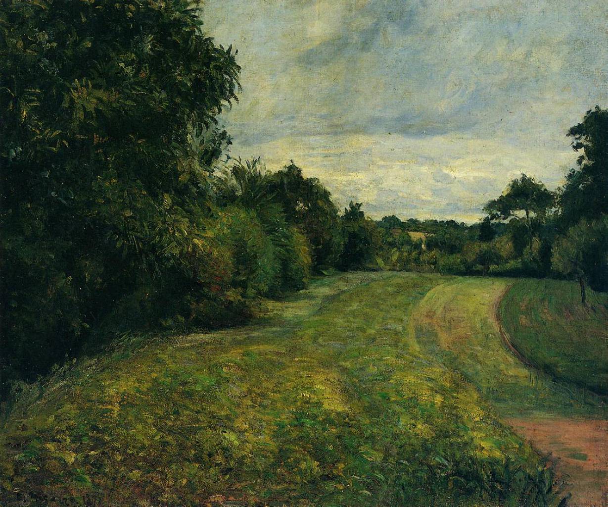 The backwoods of St. Antony, Pontoise - Camille Pissarro