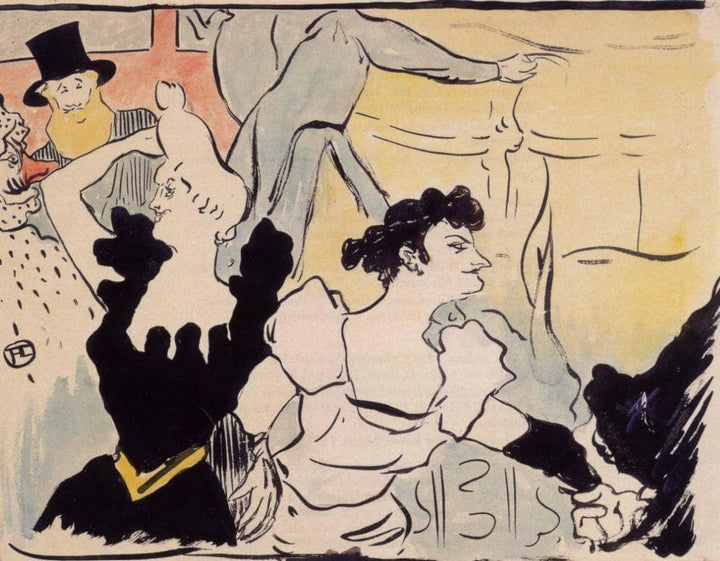 The ball by Henri de Toulouse-Lautrec — hand-painted abstract oil painting reproduction on canvas