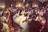 The Ball by Julius LeBlanc Stewart — hand-painted portrait oil painting reproduction on canvas