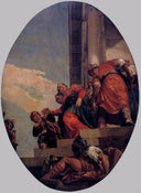 The Banishment of Vashti by Paolo Veronese — religion oil painting wall art, Mannerism Late Renaissance