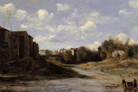 The Banks of the Midouze, Mont de Marsan, as Seen from the Pont du Commerce