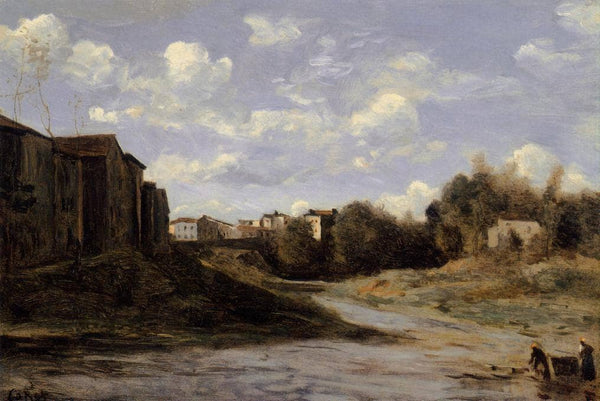 The Banks of the Midouze, Mont de Marsan, as Seen from the Pont du Commerce