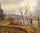 The Banks of the Oise, Pontoise (also known as Man Fishing) in modern living room