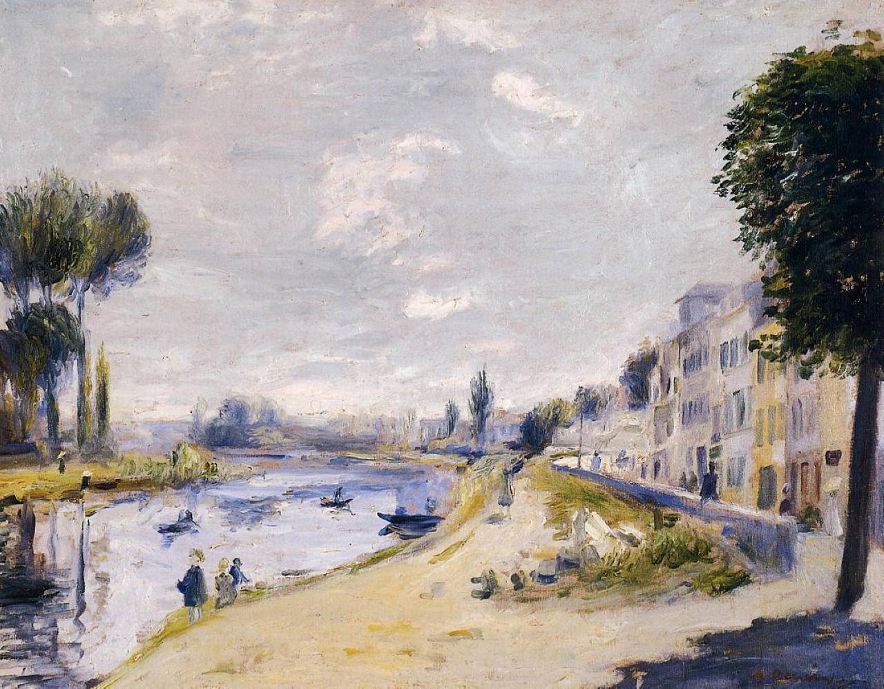 The Banks of the Seine - Pierre-Auguste Renoir