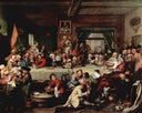 The Banquet by William Hogarth — hand-painted portrait oil painting reproduction on canvas