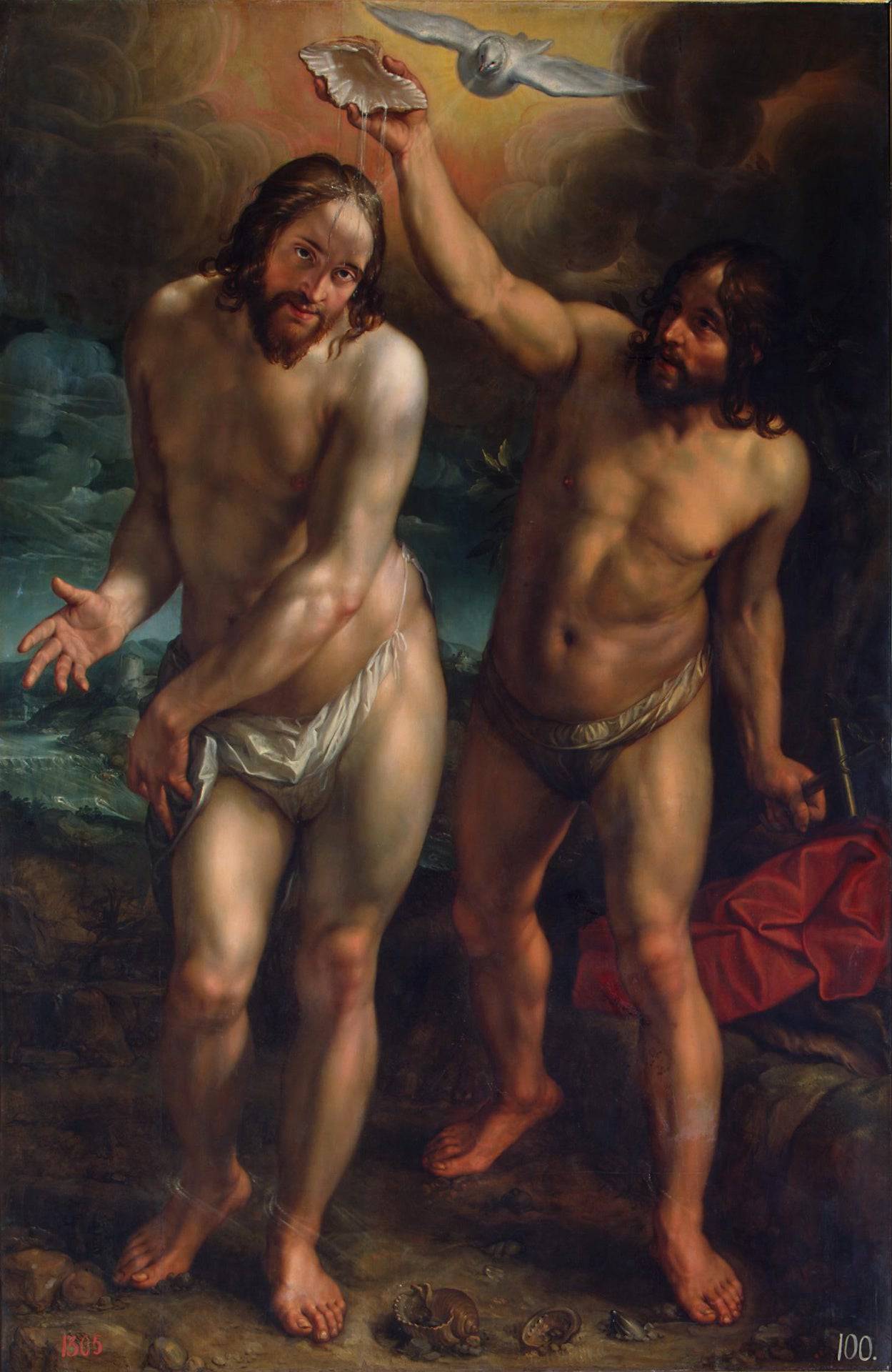 The Baptism of Christ - Hendrick Goltzius