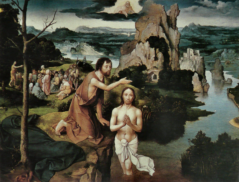The Baptism of Christ on gallery wrap