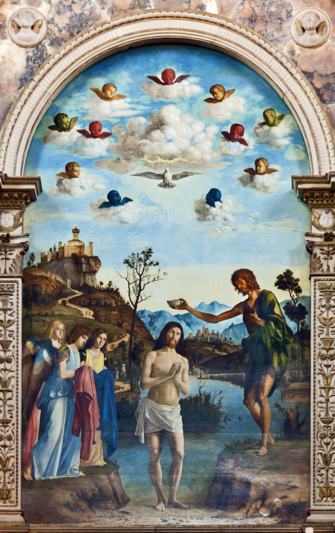 The Baptism of Christ by Cima da Conegliano — hand-painted cultural oil painting reproduction on canvas