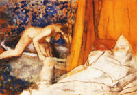 The Bath by Edgar Degas — hand-painted abstract oil painting reproduction on canvas