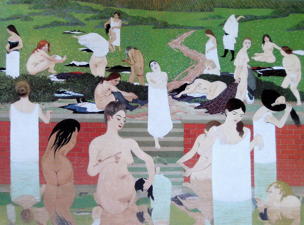The Bath, Summer Evening by Felix Vallotton — hand-painted abstract oil painting reproduction on canvas