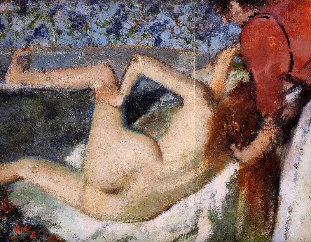 The Bath (Woman from Behind) by Edgar Degas — hand-painted portrait oil painting reproduction on canvas