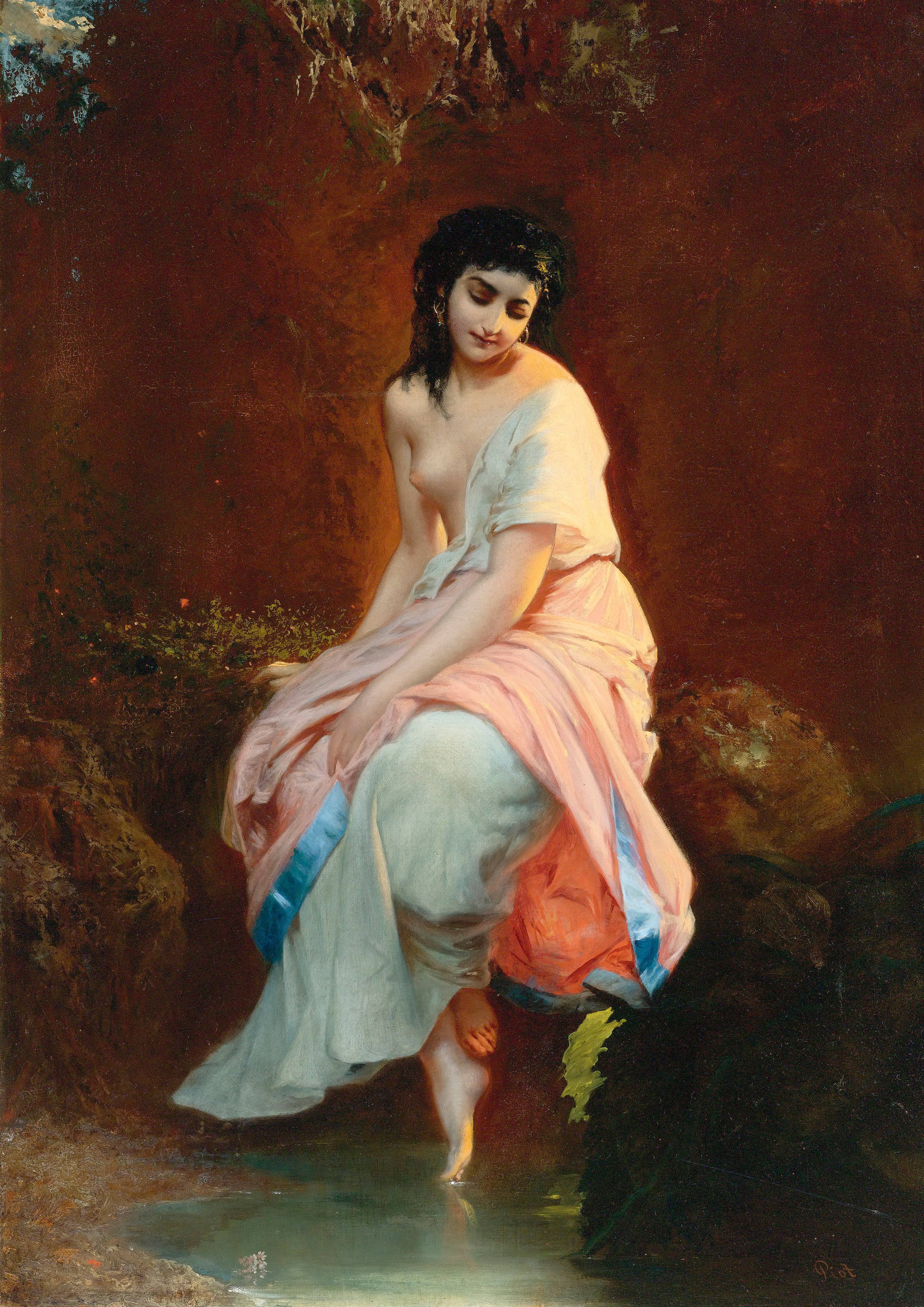 The bather - Adolphe Piot