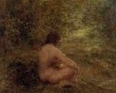 The Bather by Henri Fantin-Latour — hand-painted landscape oil painting reproduction on canvas