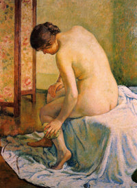 The Bather by Theo van Rysselberghe — hand-painted portrait oil painting reproduction on canvas