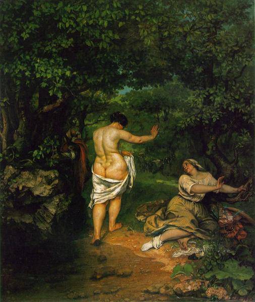 The Bathers - Gustave Courbet