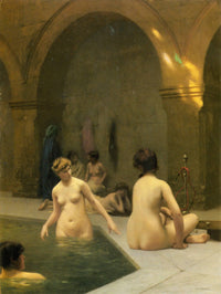 The Bathers by Jean-Leon Gerome — hand-painted cultural oil painting reproduction on canvas