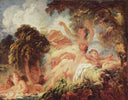 The Bathers by Jean-Honore Fragonard — fantasy oil painting wall art, Rococo