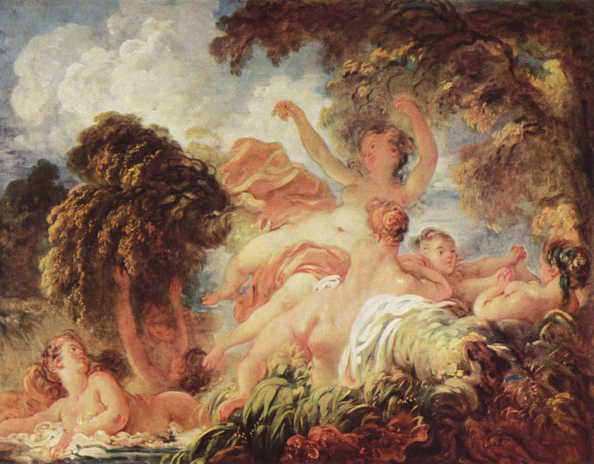 The Bathers - Jean-Honore Fragonard