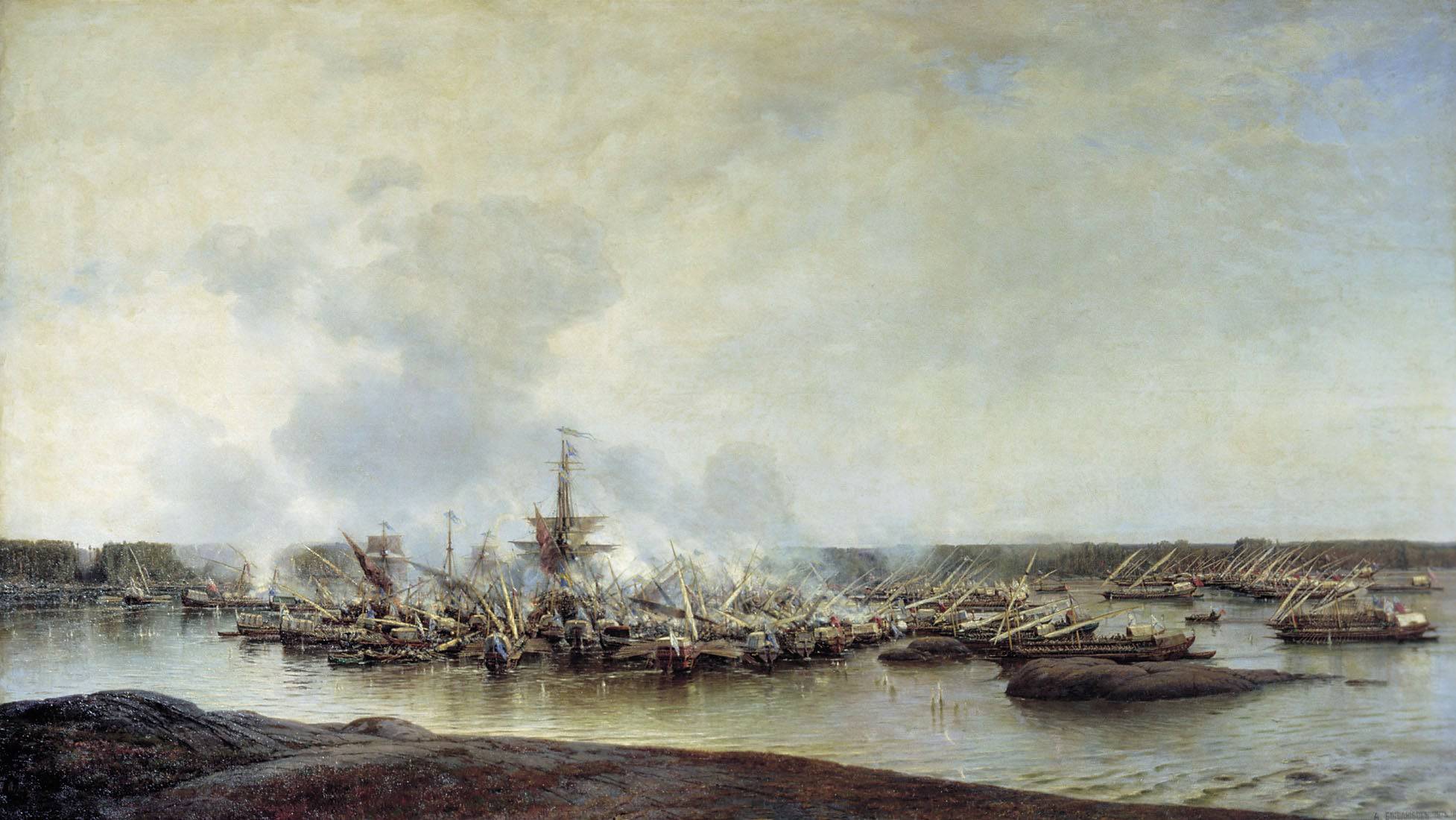 The Battle of Gangut, July 27, 1714 - Alexey Bogolyubov