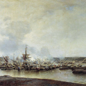 The Battle of Gangut, July 27, 1714 by Alexey Bogolyubov — Oil Painting Reproduction