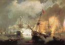 The Battle of Navarino by Ivan Aivazovsky — hand-painted landscape oil painting reproduction on canvas