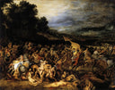The Battle of the Amazons by Peter Paul Rubens — rural oil painting wall art, Baroque