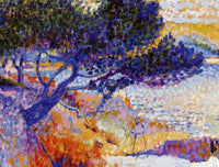 The Bay of Cavaliere (study) by Henri-Edmond Cross — hand-painted botanical oil painting reproduction on canvas
