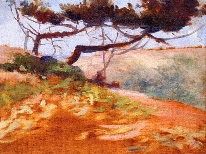 The Bay of Cavalieri by Henri-Edmond Cross — hand-painted botanical oil painting reproduction on canvas