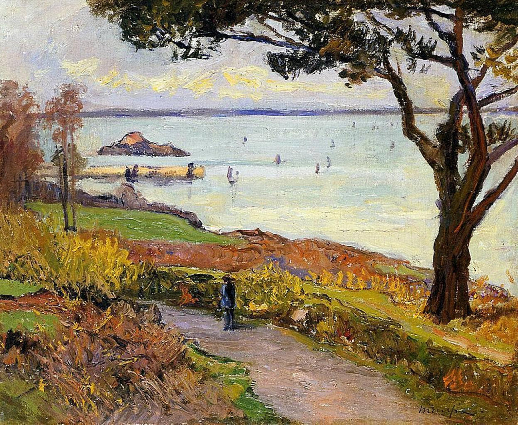 The Bay of Douarnenez by Maxime Maufra — hand-painted botanical oil painting reproduction on canvas