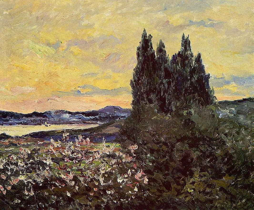 The Bay of Saint-Tropez by Maxime Maufra — hand-painted botanical oil painting reproduction on canvas