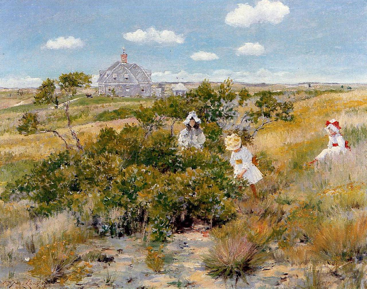 The Bayberry Bush - William Merritt Chase