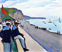 The Beach at Fécamp by Albert Marquet — hand-painted landscape oil painting reproduction on canvas