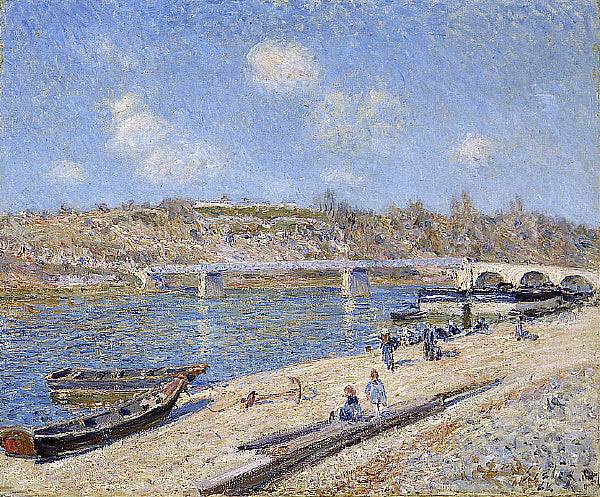 The Beach at Saint Mammès - Alfred Sisley