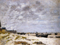 The Beach, Berck by Eugene Boudin — hand-painted landscape oil painting reproduction on canvas