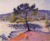 The Beach, Evening by Henri-Edmond Cross — hand-painted botanical oil painting reproduction on canvas