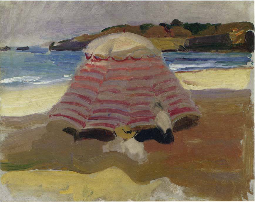 The beach of Biarritz - Joaquín Sorolla