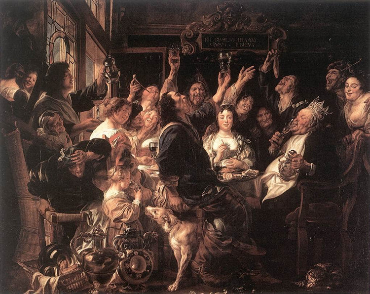 The Bean King (Twelfth Night) - Jacob Jordaens