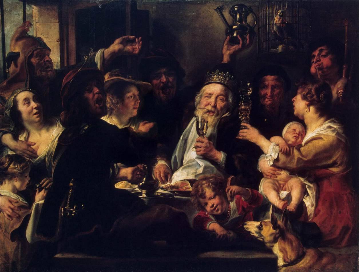 The Bean King (The King Drinks) - Jacob Jordaens