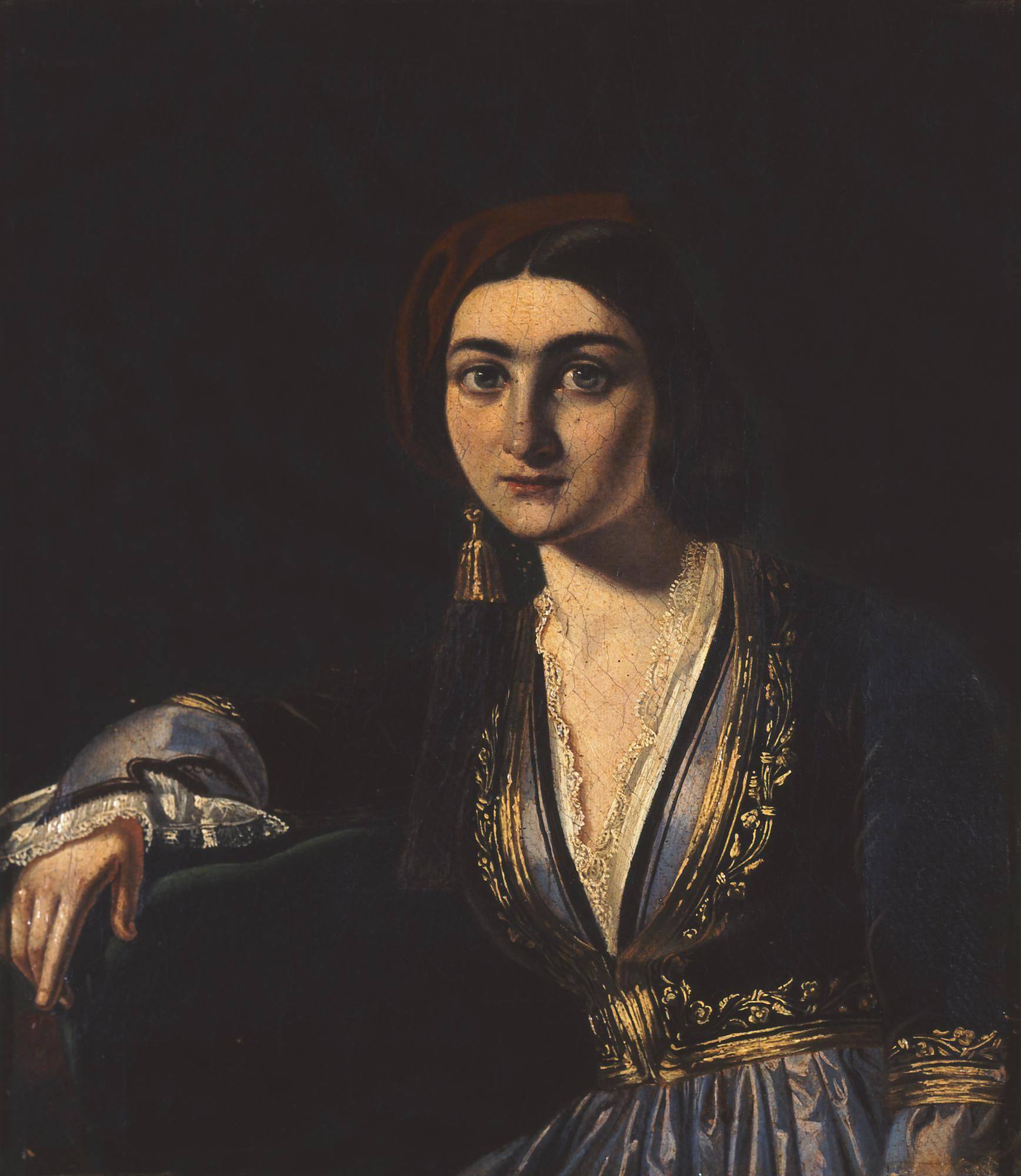 The beautiful Greek woman, daughter of Karatza - Theodoros Vryzakis