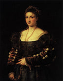 The Beauty by Titian — hand-painted portrait oil painting reproduction on canvas