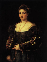 The Beauty by Titian — hand-painted portrait oil painting reproduction on canvas