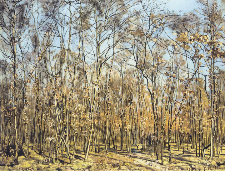 The Beech Forest by Ferdinand Hodler — hand-painted botanical oil painting reproduction on canvas