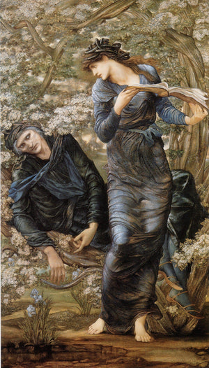 The Beguiling of Merlin (Merlin and Vivien) - Edward Burne-Jones