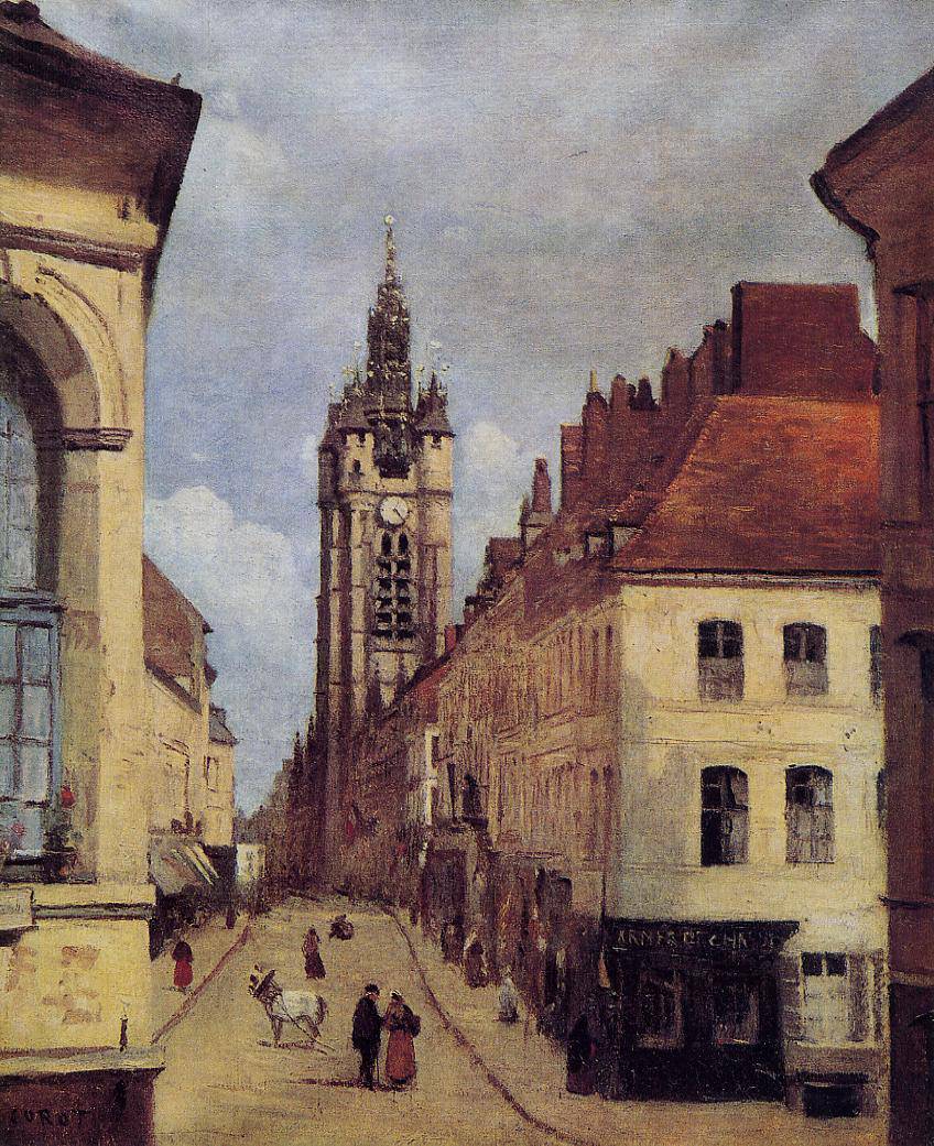 The Belfry of Douai - Camille Corot